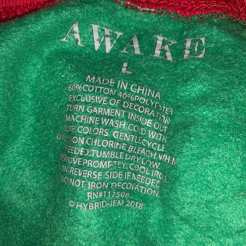 Women's Red and Green Jumper - Picture 4 of 4